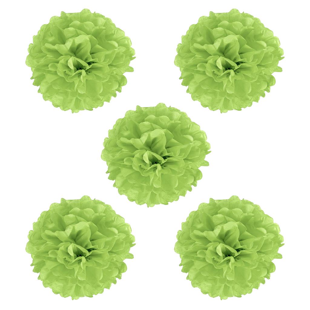 5pcs Paper Flower Ball Tissue Pom Poms Flowers for Wedding Bridal Shower Birthday Bachelorette Party Backdrop Decoration 20cm