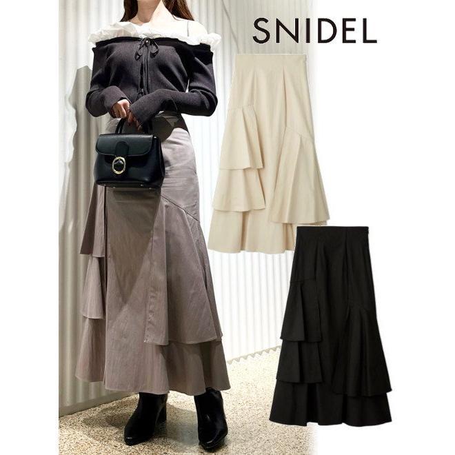 (Sale 60% OFF) snidel / Snidel Design Tiered Skirt 24 Fall/Winter SWFS244213