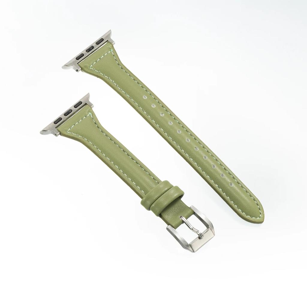 Slim Girl Strap For Apple Watch S10 42mm 46mm 9 8 7 41/45mm PU Leather Band 38/42mm For iwatch Bracelet SE 40 44mm 6 5 4 3 49mm