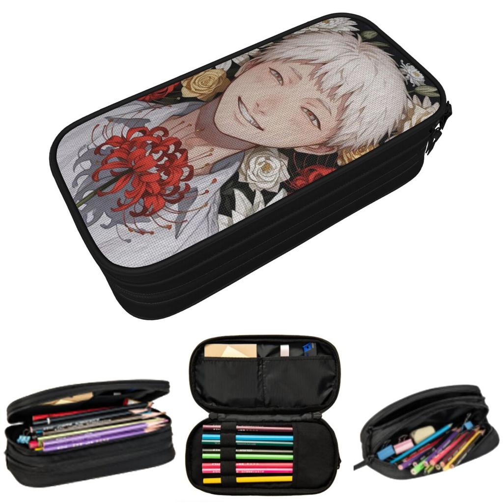 The Summer Hikaru Died Anime Pencil Case for Students Gifts Pen Box Pencil Bag Stationery Supplies Pen Holder Bag