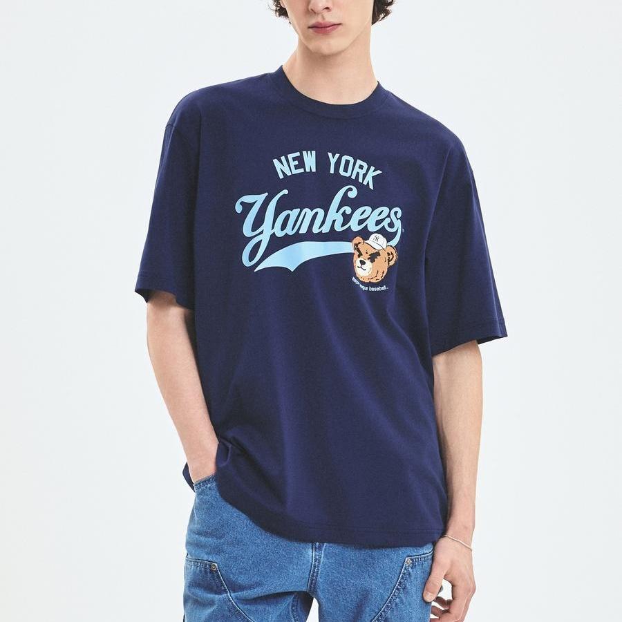 New MLB T Shirts Unisex Marine Blue 3ATSE0253-50NYS