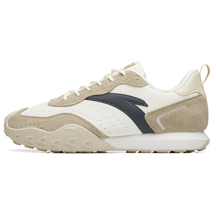 

Anta Life Collection Cushioned Anti Slip Wear Resistant Breathable Lightweight Low Top Casual Shoes Men s White Yellow 40.5