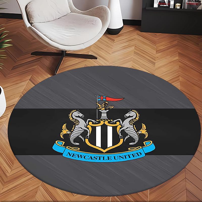 Newcastle Unite (19) Tapis de Bureau Rond Tapis de Sol Décoratif pour Bureau Chambre Salon et Espace Maison