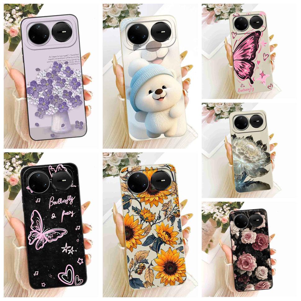 For Huawei nova 15 Pro 5G KLE-AL00U Case Silicone Back Cover For Huawei Nova 15Pro 5G 6.84" Colorful Butterfly Flowers Bumper