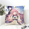 Pillow Case Cotton Linen Fabric Square Zipper Pillowcase Home Decorative Living Room Comic Light Novel 7-7Th Time Loop 4