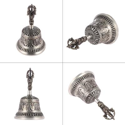 Handcrafted Tibetan Buddhist Temple Meditation Singing Bell with Dorje Vajra Buddhism Practice