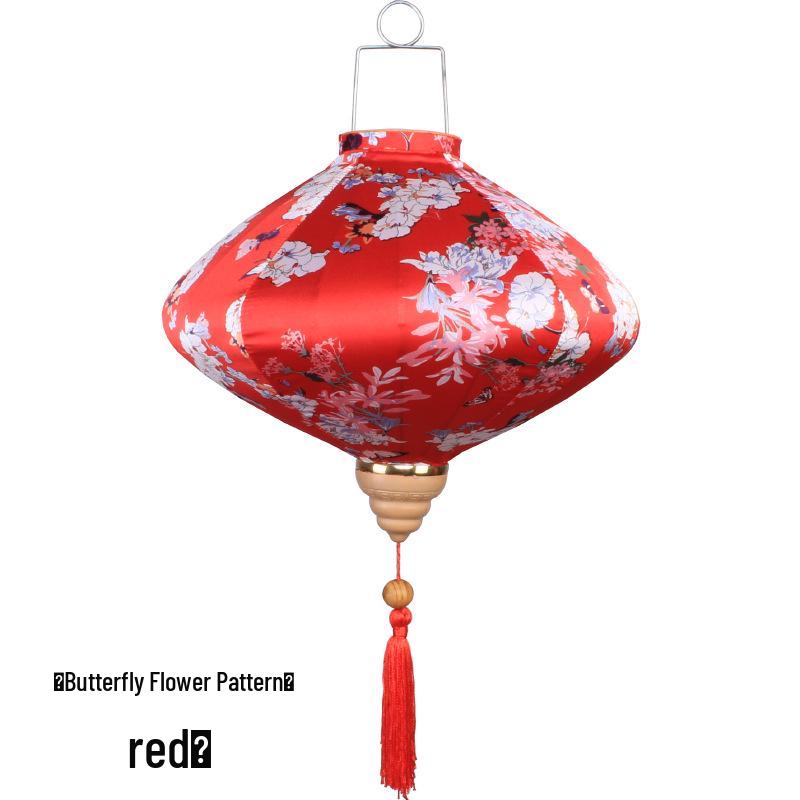 Antique Pattern Waterproof Chinese Lantern for Outdoor Balcony Decoration