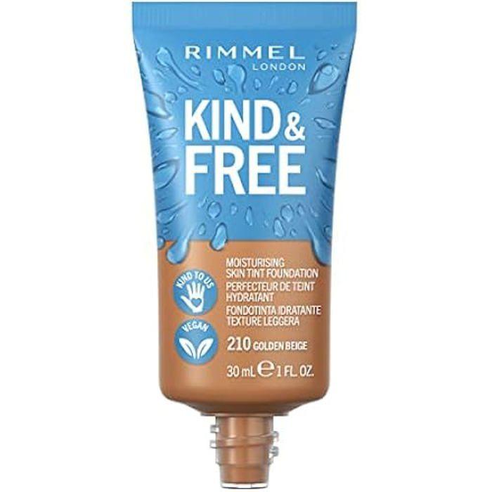 Fond de teint - RIMMEL - K&amp;F Skin Tint 201 Classic Beige - Hydratant - Végétalien - Sans parfum