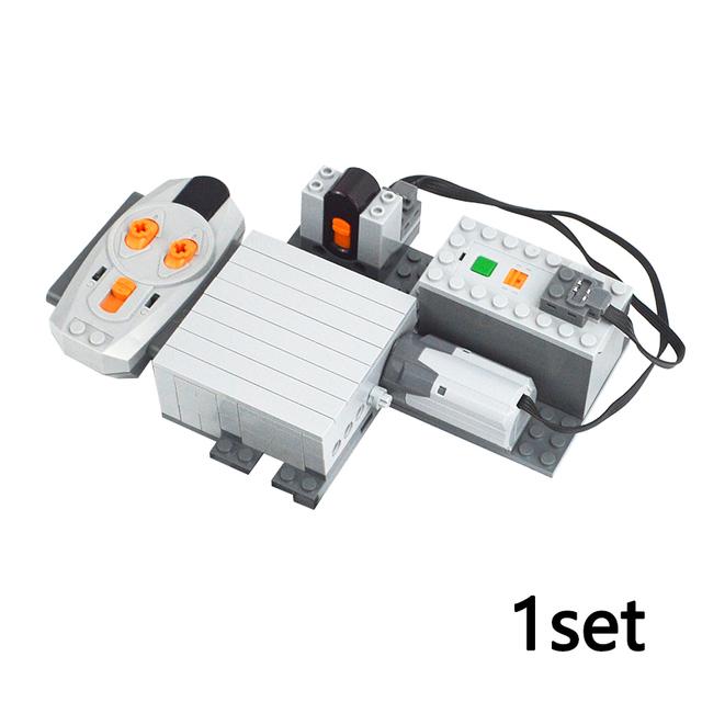 DIY Building Blocks Train Variable Track Switch Motorized Remote Controlled Power Functions Bricks MOC Set Replaced Rocker Leduo
