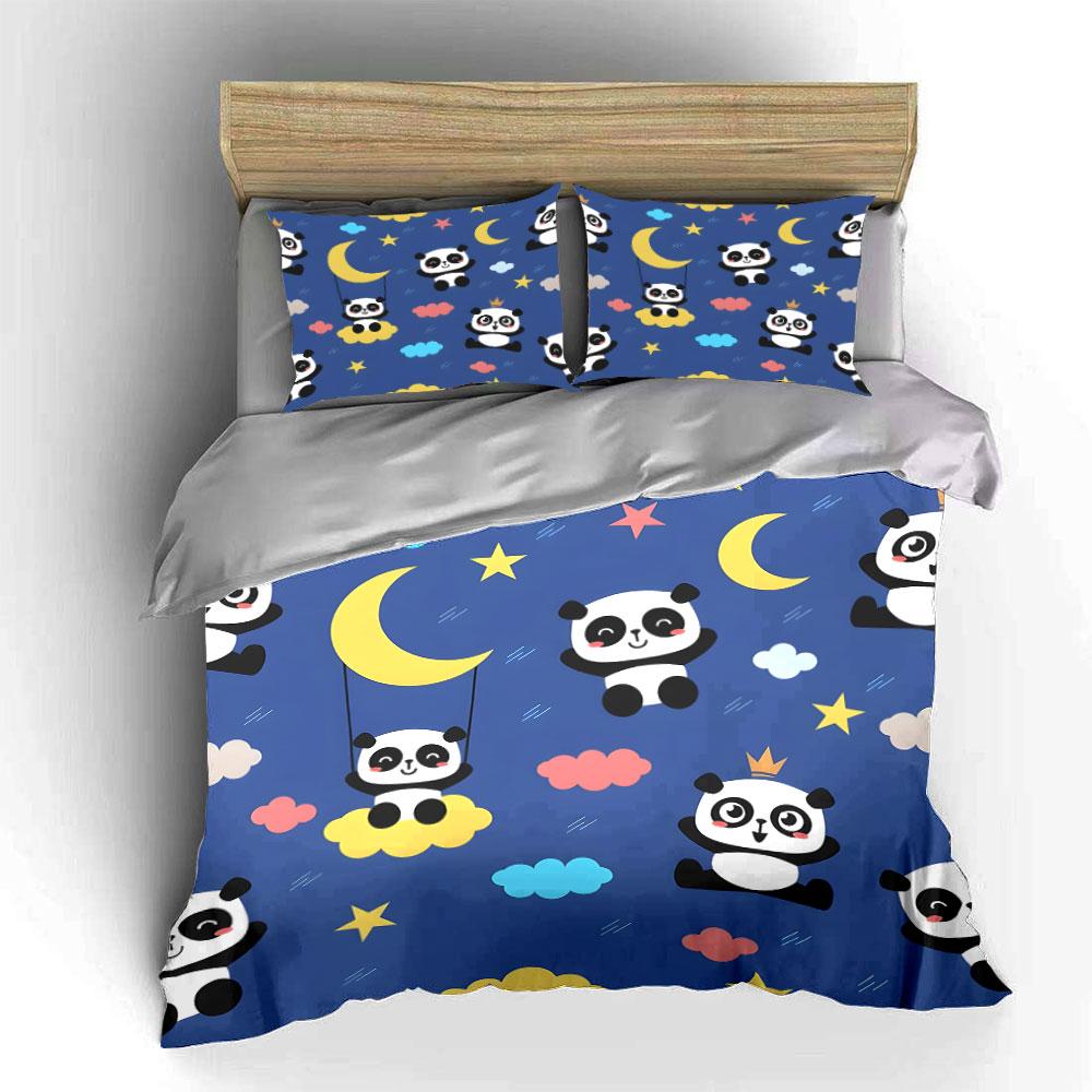 Playful pandas in dreams. Bedding sets Duvet covers Pillowcases(1* Duvet Cover 2* Pillowcases without duvet insert)