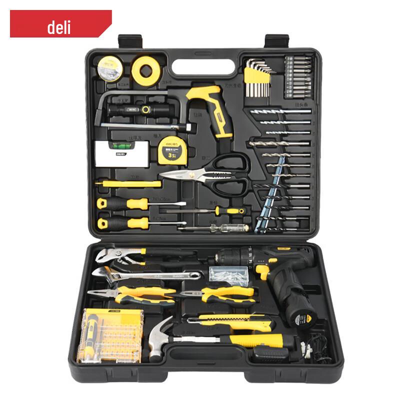 

Deli DL1085L Cordless Drill & Impact Driver Set CN plug (adapter included)