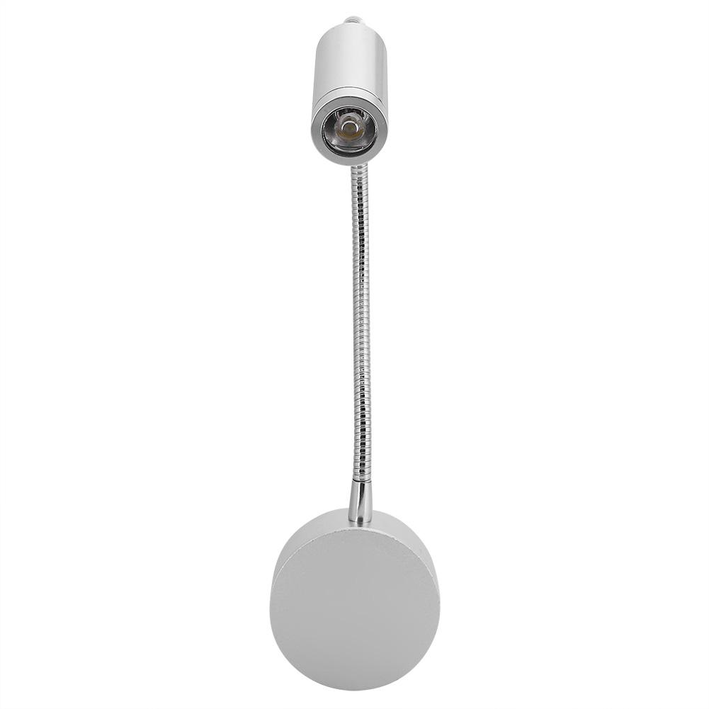 1W Flexible LED Wall Lamp Adjustable Wall Mounted Night Light Reading Light for Bedroom 85V 265V