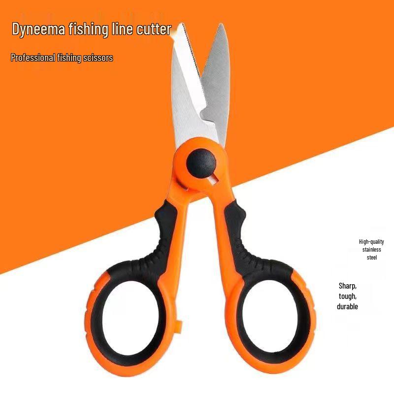 Stainless Steel Sawtooth Fishing Scissors for Line, Lure, and Lead Sheets