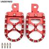 Motorcycle Wide Foot Pegs MX Rotating Bobber Style Footrest For Harley Sportster Iron 883 XL Dyna Fatboy Wide Glide Street Bob