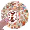 100 New Christmas Reindeer Doodle Stickers Suitcase Mobile Phone Computer Decoration Waterproof Stickers