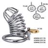 Metal Cage Chastity Device Hollow Breathable Adult Toy Erotic Urethral Lock Ring Sex Toys for Bondage Gear