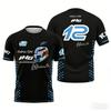 2026 Racing 16 Driver Charles Leclerc Fan 3D Printed Graphic T-shirt, Men's Summer Short-sleeved Top, Graphic T-shirt, Street Cycling Apparel.