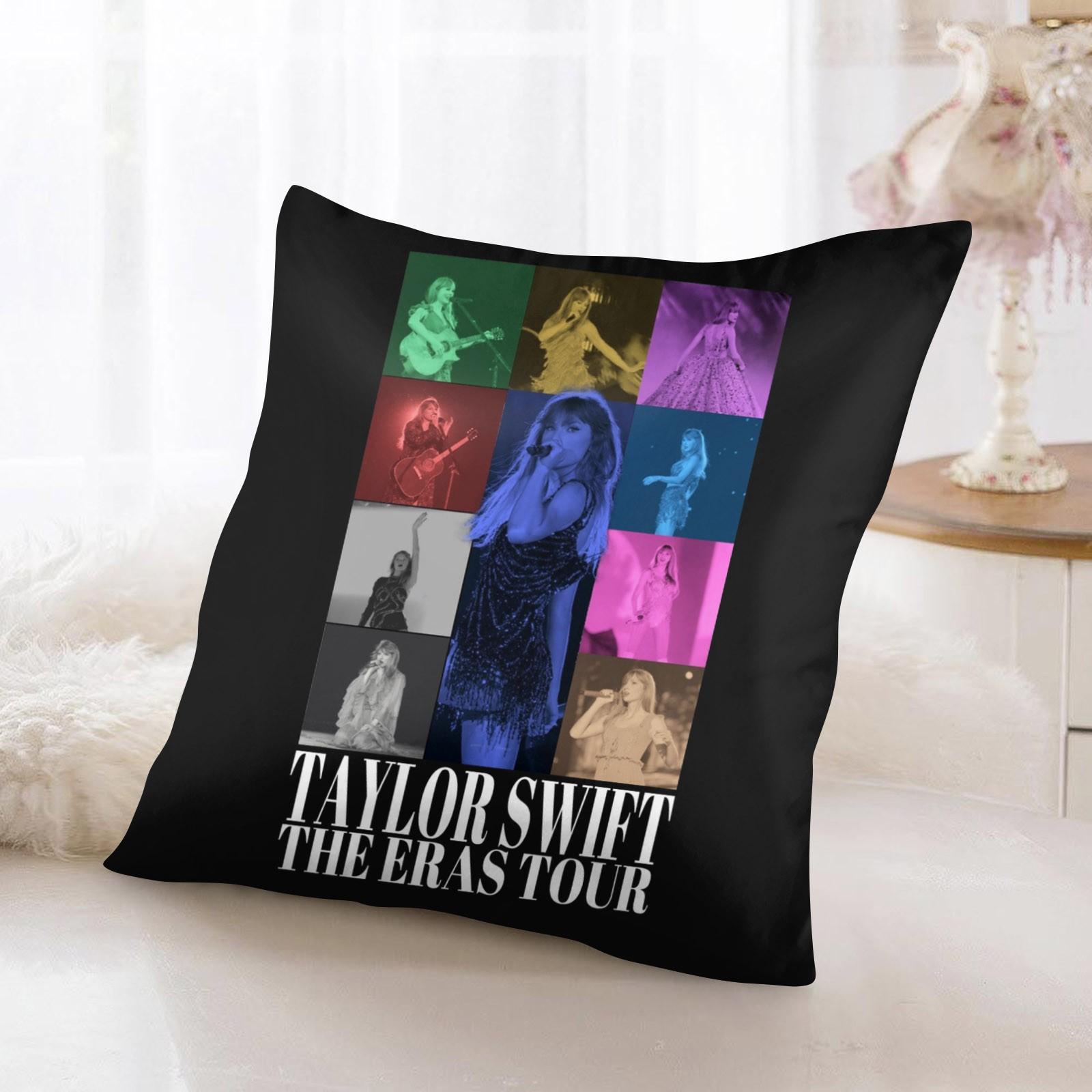 Квадратная наволочка Swifty с поддержкой концерта и принтом для дивана, наволочка для дивана, удобная удобная наволочка без сердечника, 45x45 см