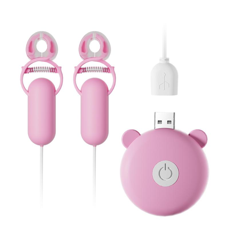 Breast Sex Toy Electric Nipple Clamp Breast Massage Vibrator Enhancer Bondage Adult Female Chastity Stimulate Clit Nipple Clamp