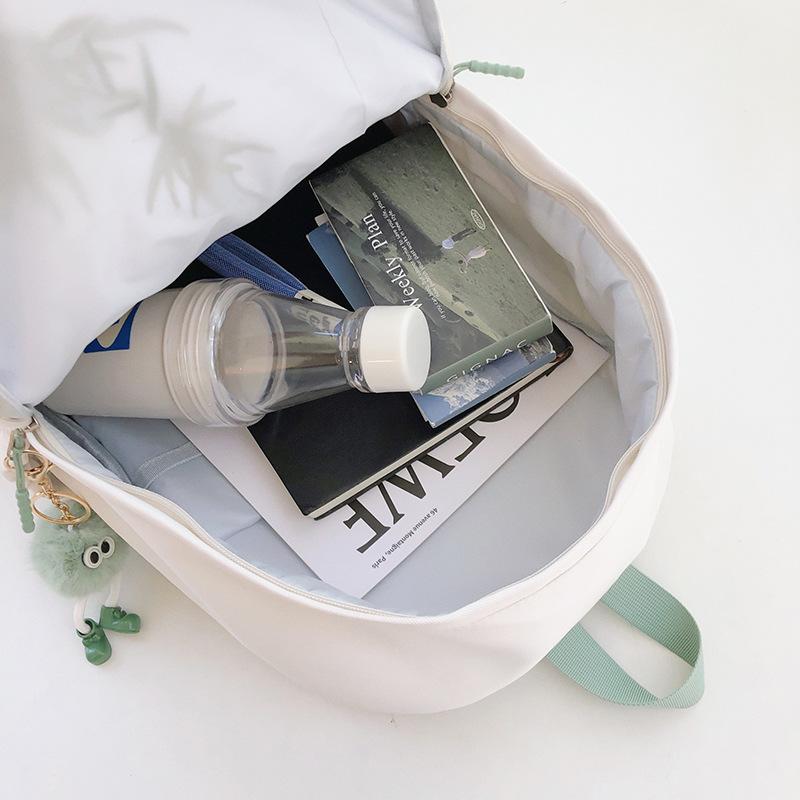 Schoolbag Trendy and Cool Embroidery New Chinese Style Backpack Women's Large-capacity Junior High School Student Schoolbag College Student