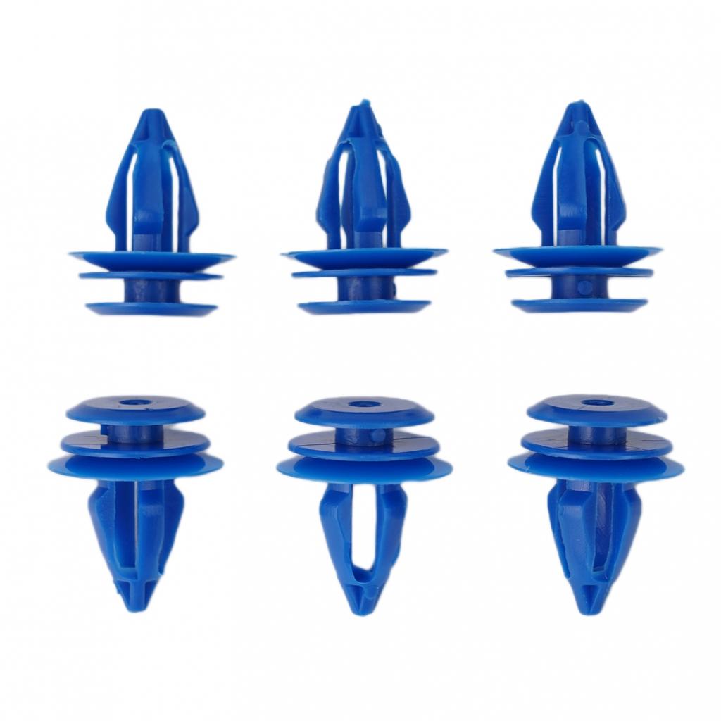 Radlaufverkleidungsclips, 50 Stück, blau, vorne und hinten, LR027255