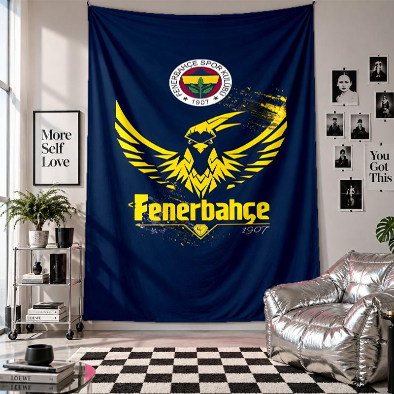 Wall TapestryFenerbahce Art Hanging Cloth Decorative Background Cover for Room Decoration