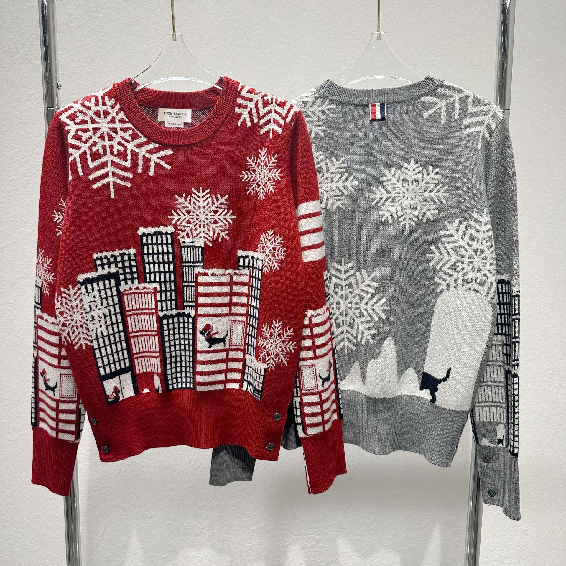 

THOM BRASSY Snowflake Christmas Sweater 1778 Medium