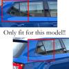 For Skoda Fabia 2015-2020 Car Rear Louver Window Side Shutter Cover Trim Sticker Vent Scoop ABS Carbon Fiber Black Accessories