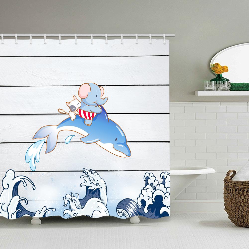 

JINRUN утолщенная водонепроницаемая занавеска для ванной комнаты, устойчивая к плесени, занавеска для душа, занавеска для душевой перегородки, занавеска для душа, занавеска для ванной комнаты, бесплатная перфорация 90*180CM