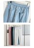 Summer Plus Size High Waist Elastic Slimming Tapered Casual Pants