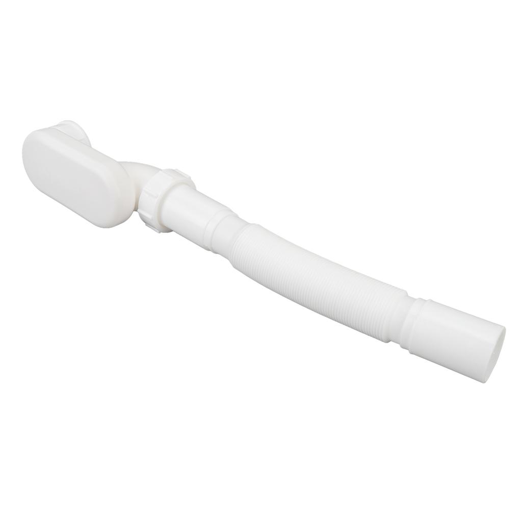 Bathtub Shower Drain Pipe PVC 1 1/2 P Type Expandable Odor Prevention Drainage Pipe for Sinks Basins