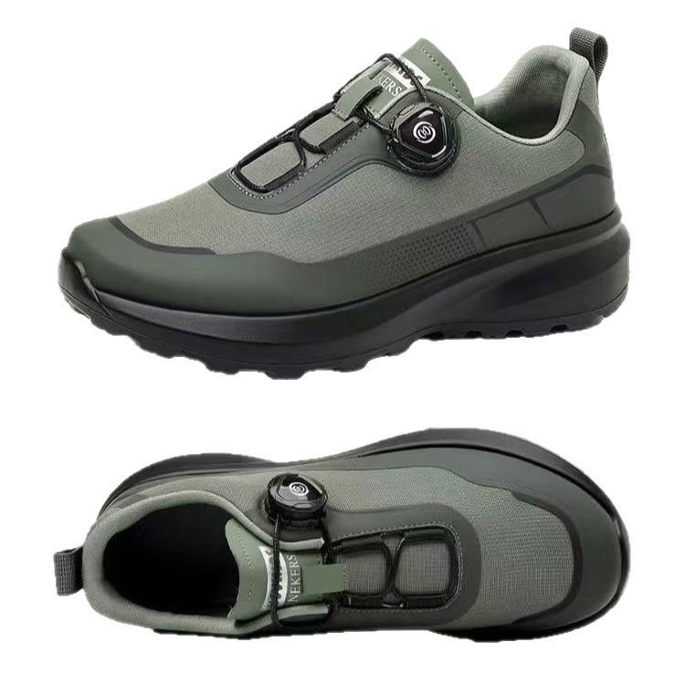 Herren Weichboden FreizeitsportSchuhe Dicke Sohle Papa Schuhe Drehknopf Atmungsaktiv Verschleißfest