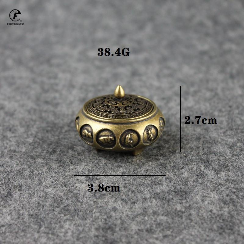 Antique Bronze Chinese 12 Zodiac Animals Incense Burner Home Decorations Pure Copper Hollow Home Censer Sandalwood Censer Holder