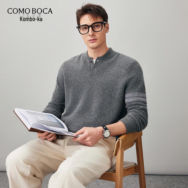 

Kemeng Boka Men s 100% Cashmere Half-Zip Pullover Sweater 2XL