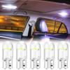 10pcs Led Car Light Glass 6000K White Automobiles license Plate Lamp Dome Read DRL Bulb Style 12V Universal