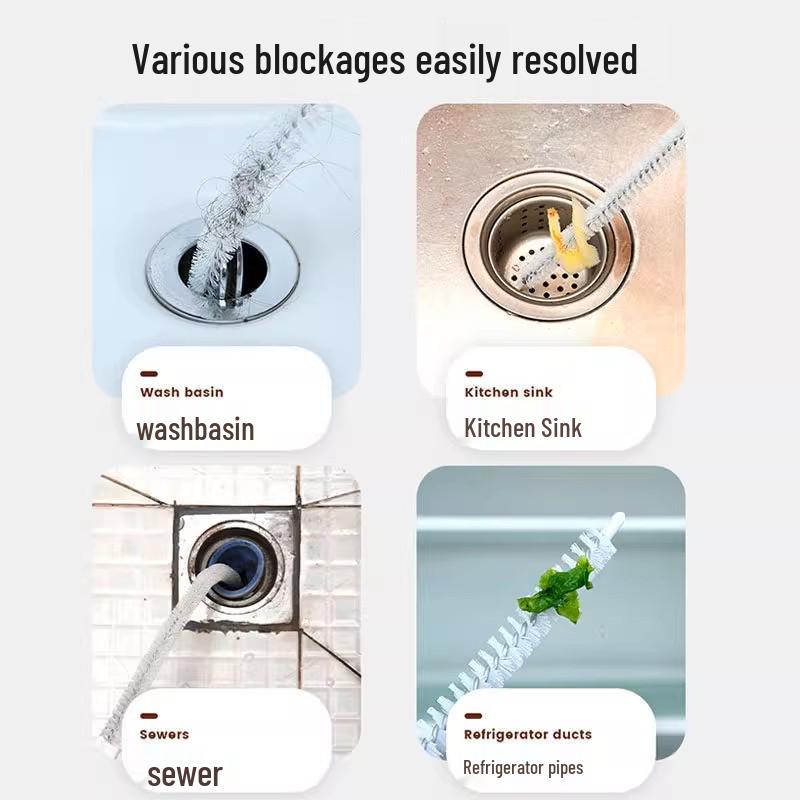 Powerful Pipe Dredger: Household Sewer Rod & Hair Cleaning Hook for Kitchen Sink and Floor Drain