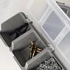 Multi-Compartment Organizer Box For Screws & Small Parts - Durable Plastic Hardware And Jewelry Storage Case