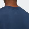 Adidas T Shirts Men's Navy Blue Crew Neck Moderate Straight Fit GP0984