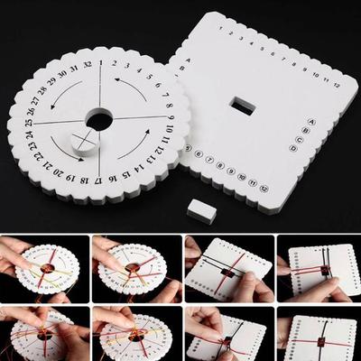 Kumihimo Boncuklama İpi Disk/Disk Örgü Örgülü Tabak Kendin Yap El Yapımı