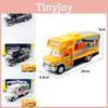 Alloy Deluxe 132 Travel Motorhome Bus Children's Toy Car Model Decoration Sound And Light Retractable Door