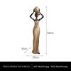 African Black Art Resin Figurine: Creative Home Decor for Living Room, Entrance Hall, or Wine Cabinet TV Stand