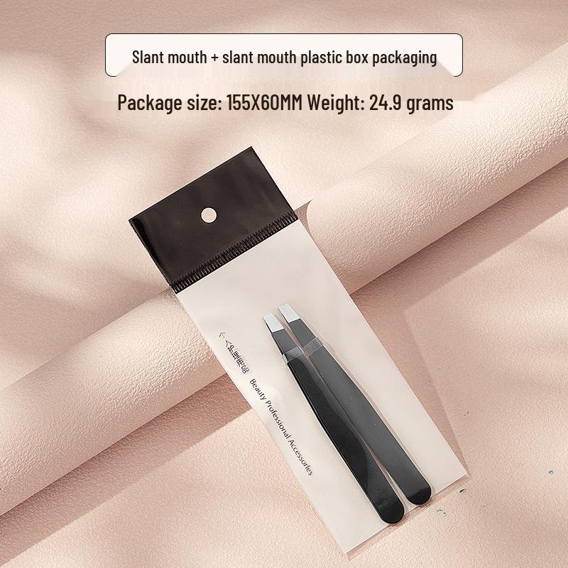 Stainless Steel 96-Piece Eyebrow & Beard Tweezers Set with Double Eyelid Stickers