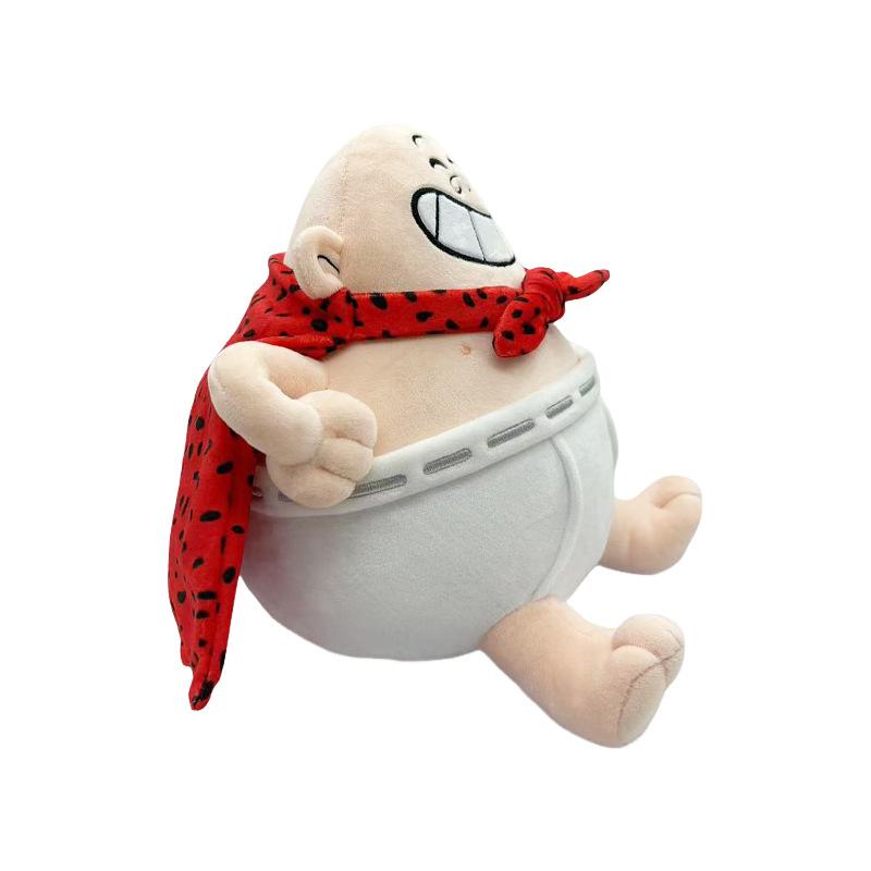 New 25cm Dog Man Plush Game Peripheral Anime 2025 Cartoon Big Belly Captain Plush Toy Doll Sofa Pillow Ornaments Childrens Gift