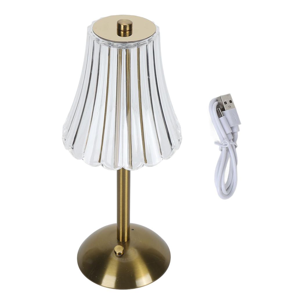 Table Lamp Vintage Cordless Table Lamp 3 Colors Nightstand Light 1200mAh Rechargeable Bedside Lamp
