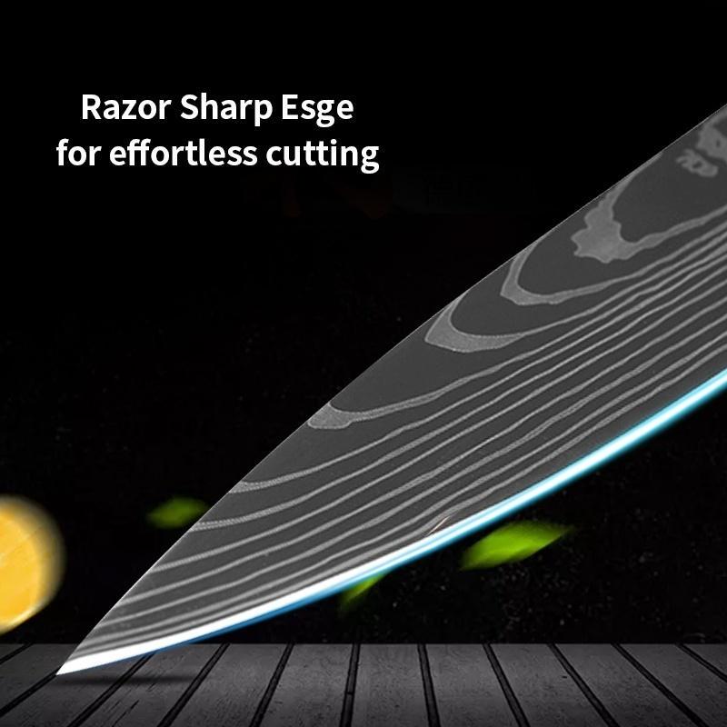 Kitchen Knives Sets Slicing Knifes Cleaver Slicing Utility Knives  Kitchen Tools Accessories