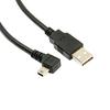 Mini USB B Type 5pin Male Right Angled 90 Degree To USB 2.0 Male Data Cable with Ferrite Core 5 Meters
