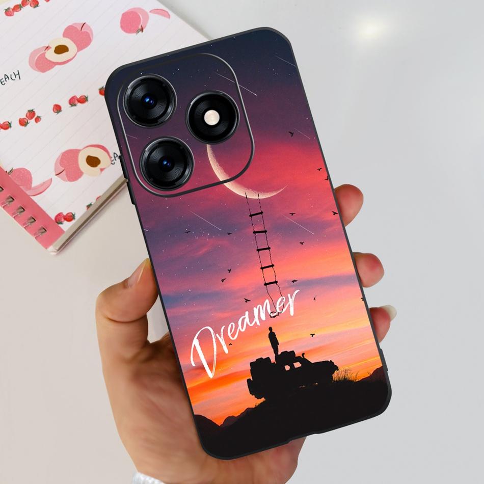 Phone Case For Tecno Spark 10 10C 2023 Fashion Flower Cat Butterfly Soft Silicone TPU Cases For Tecno Spark10 Spark10c KI5q KI5k