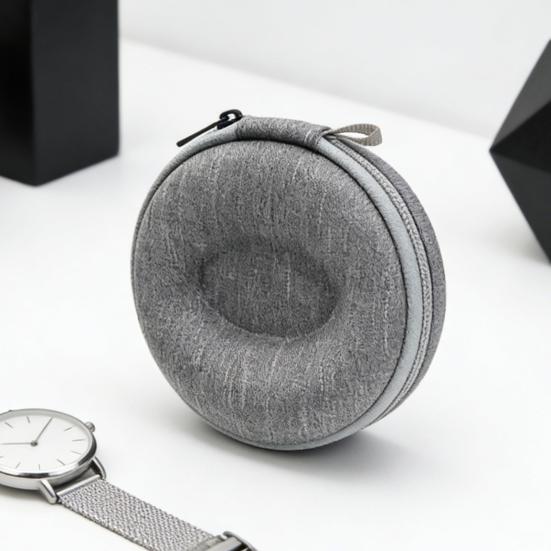 Einzelne Reiseuhr-Box Stoßfeste Uhrenaufbewahrungsbox Oxford-Gewebe Hartschalen-Uhrenschutz Anti-Rüttel-Box für 36-52mm Uhren und Smartwatches