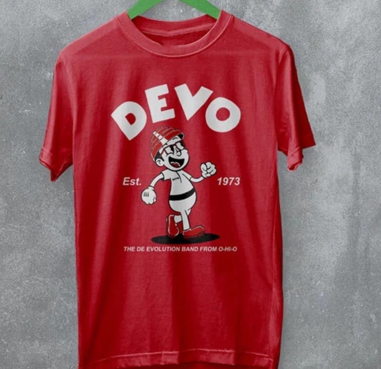 Devo Band RED T-shirt All Sizes Short Sleeve S To 5XL Unisex T-Shirt