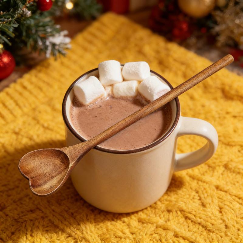 Tragbare Premium Liebe HolzLöffel Ergonomisches Design Langer Griff Reislöffel Einfache HolzHerzLöffel Für Tee Honig Desserts